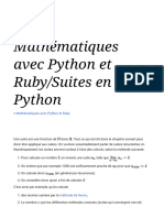 Mathématiques Avec Python Et Ruby - Suites en Python - Wikilivres