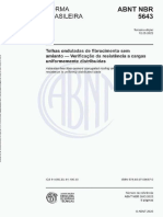 ABNT NBR 5643-2022 – Telhas onduladas de fibrocimento sem amianto – Verificação da resistência a cargas uniformemente distribuídas
