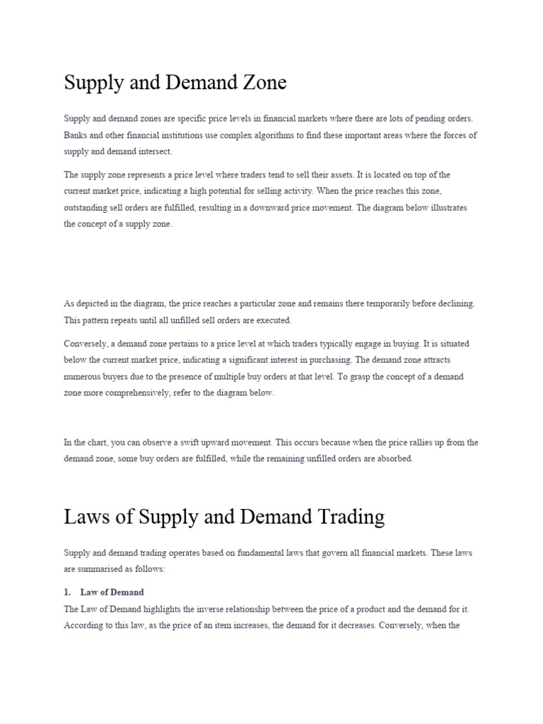 Supply and Demand Zone PDF