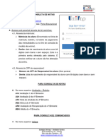 Orientações para Consulta de Notas