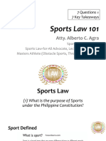 Agra Sports Law 101 UP Mindanao