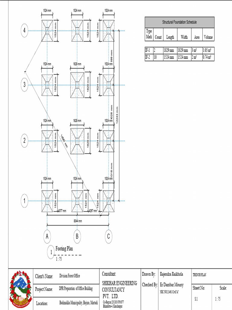 Bajura Dfo Structura Drawings | PDF