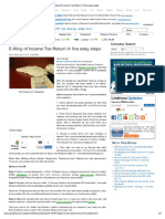 E-filing of Income Tax Return in Five Easy Steps