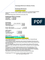 Contoh Penghitungan Pemotongan PPH Pasal 21 Bulanan