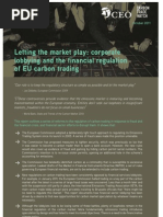 Letting The Market Play: Corporate Lobbying and The Financial Regulation of EU Carbon Trading