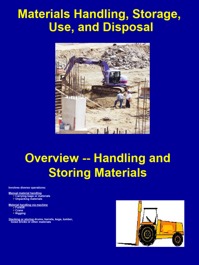 6 Material Handling | PDF | Demolition | Forklift