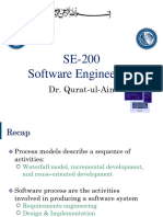 SE-200 Software Engineering: Dr. Qurat-ul-Ain