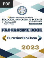 ProgrammeBook EurasianBioChem 2023 | PDF | Science ...