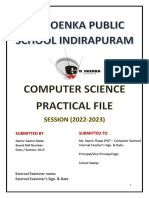 Practical File - Saanvi Datta, Class 12A