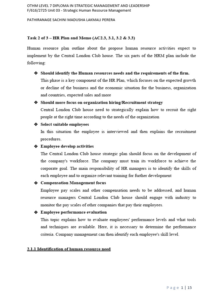 Strategic Human Resources Managment New Pdf