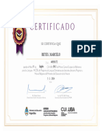 Certificado CuiUba Idiomas