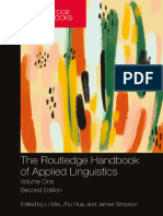 The Routledge Handbook of Applied Linguistics Volume One 2nbsped 0367536277 9780367536275 Compress