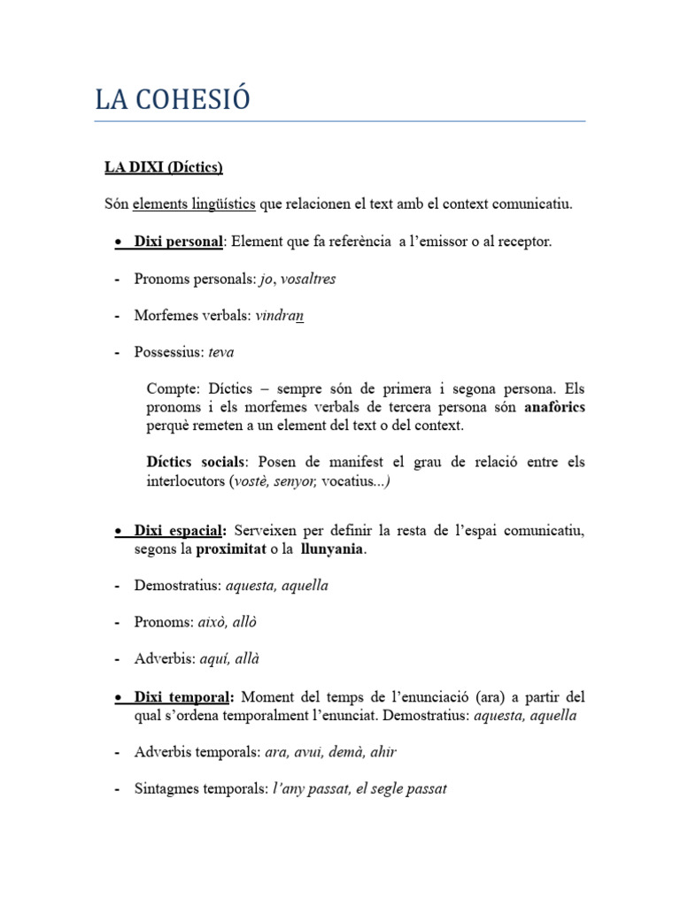 COHESIÓ | PDF