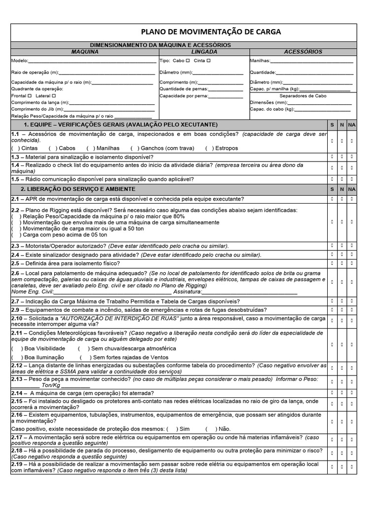 Anexo 1 plano de movimenta o de carga pdf