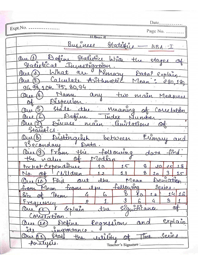 BS BBA-I Revision Questions | PDF