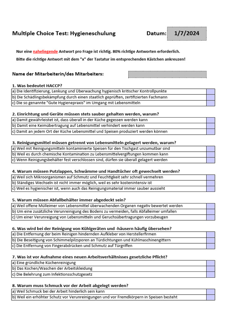 Kopie Von 01.multiple Choice Test | PDF
