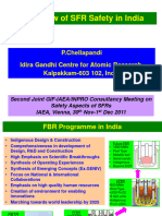 Overview of SFR Safety in India: P.Chellapandi Idira Gandhi Centre For Atomic Research, Kalpakkam-603 102, India