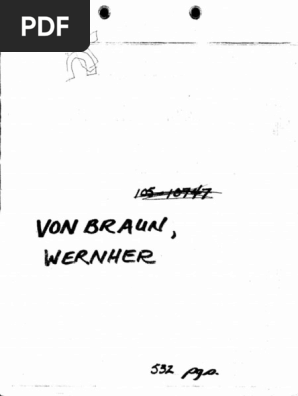 FBI Investigation Memo | PDF | Wernher Von Braun | Flight