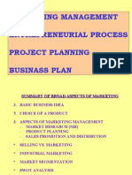 Marketing Management Entrepreneurial Process Project Planning Businass Plan