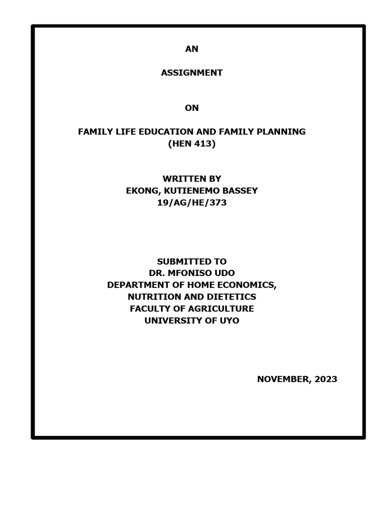 Family Planning PDF