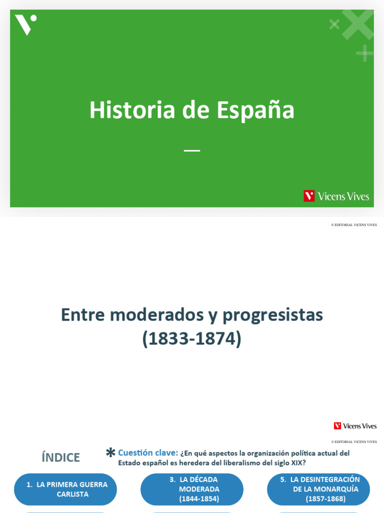 Entre - Moderados - y - Progresistas - 1833-1874 | PDF | España | Gobierno