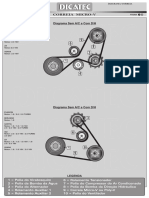 Citroen Xsara II 2.0 16v 2000-2005 - Diagrama Da Correia Micro-V - Poli-V Do Motor