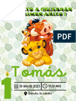 Invitación Cumple Tomás