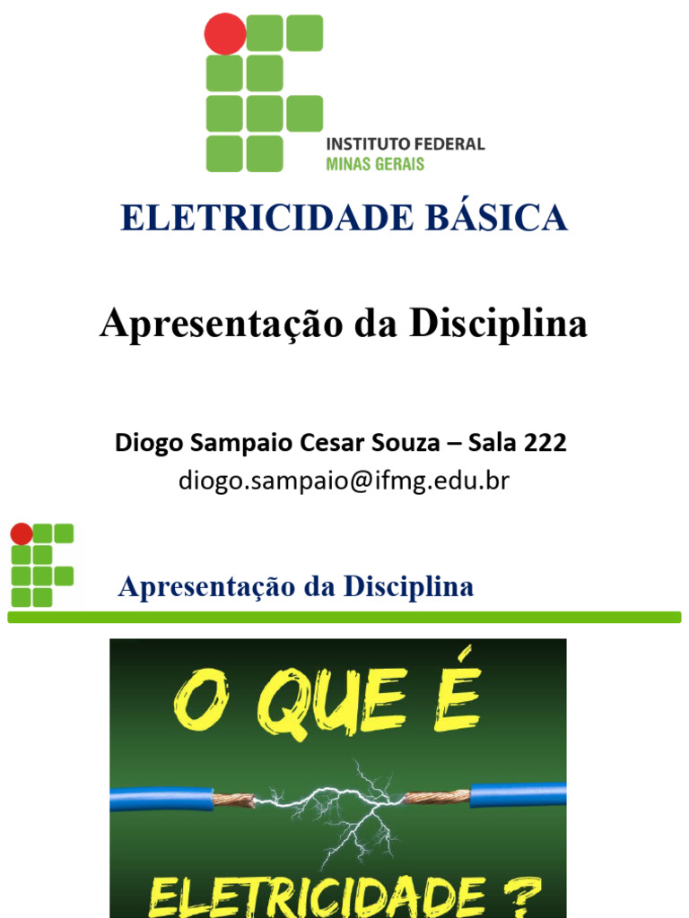 Aula01 - Apresentação Da Disciplina | PDF | Ciências e Matemática