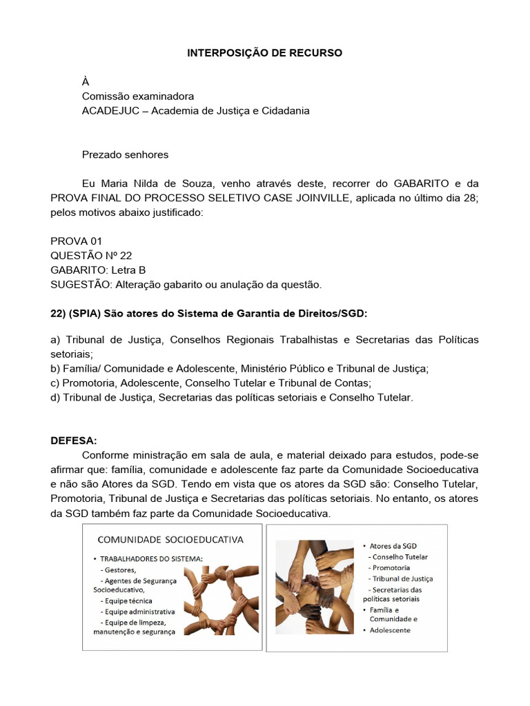 Interposição de Recurso | PDF