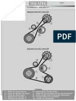 Citroen c1 1.0 2014-.... - Diagrama Da Correia Micro-V - Poli-V Do Motor