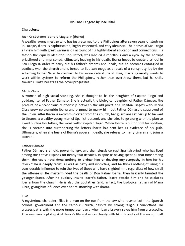 Noli Me Tangere By Jose Rizal Pdf