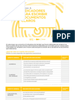 PDF - Indicadores para Escribir Documentos Claros