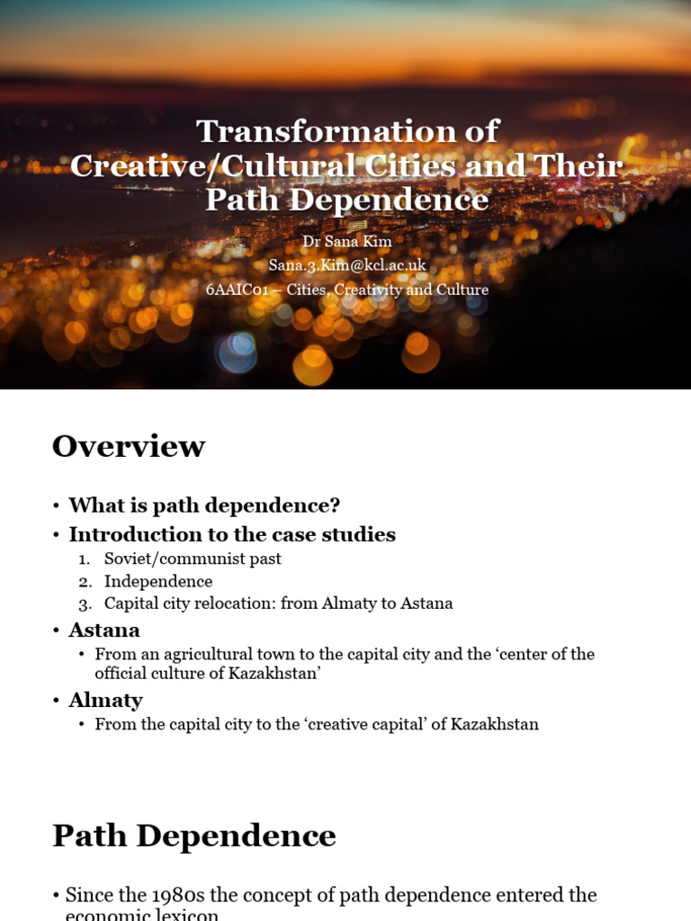 Transformation of CreativeCultural Cities and Their Path Dependence | PDF