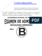 Examen de Admision Unt