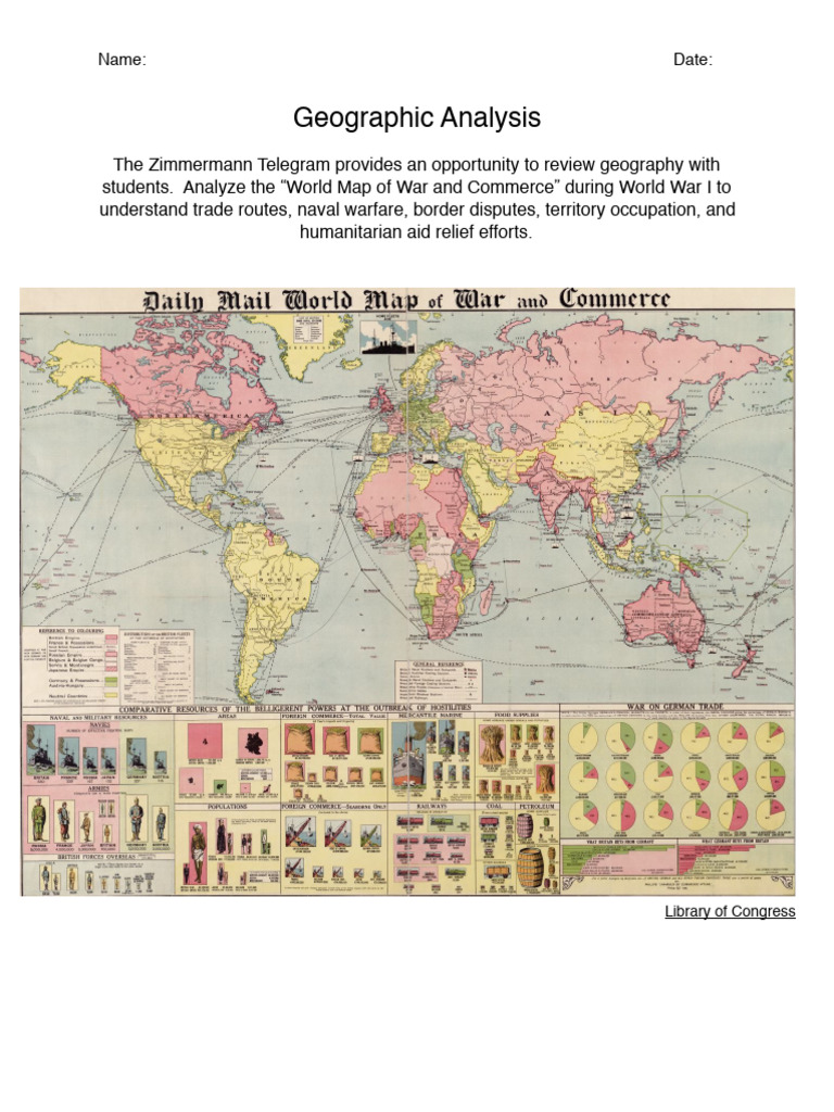 WWI_Lesson03-Activity03 | PDF | Allies Of World War I | World War I