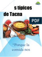 Catálogo de platos de Tacna
