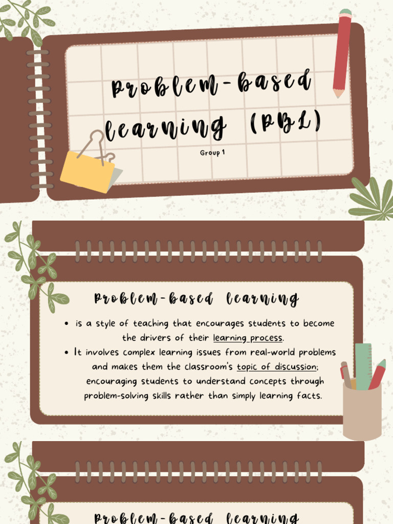 Problem-Based Learning (PBL) | PDF