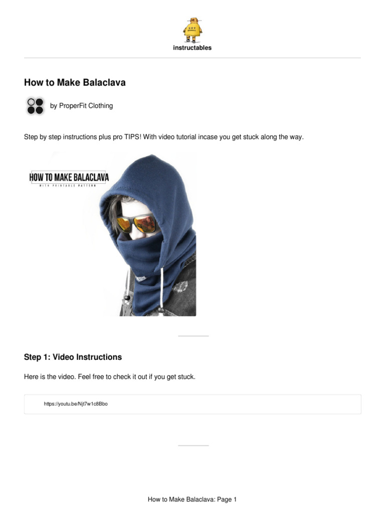 HowtoMakeBalaclava PDF