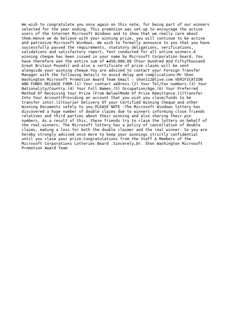 Lotto format for yahoo announcement pdf