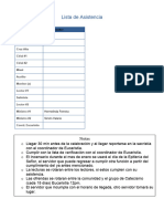 Oficial Lista de Asistencia - Servidores