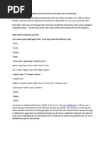 Storing Your Data Into A Database With Php/Mysql