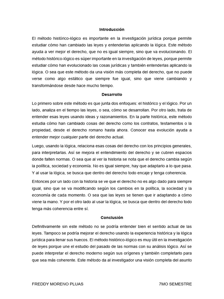 Tarea Metodo Historico Logico PDF
