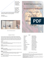 Ramadan Kareem Playbill 2022
