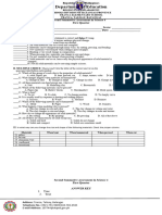 Second Summative Test With Tost and Performance Task With Rubrics-1st-Quarter-Melc-Based