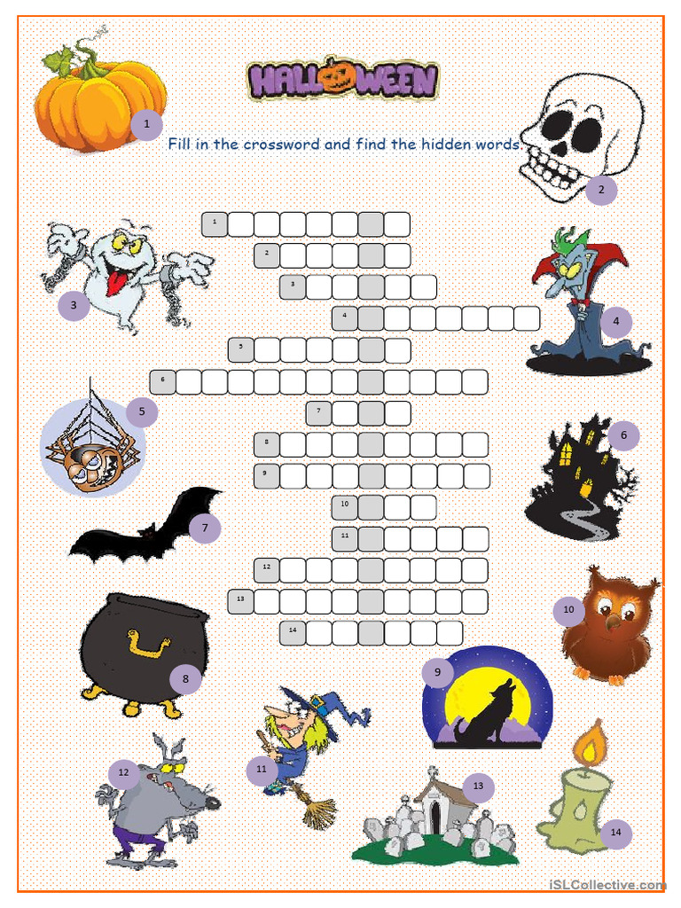 Halloween Crossword Puzzle PDF