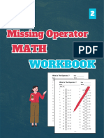 Missing Operator Math Workbook, Level 2