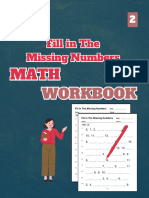 Fill in The Missing Numbers Math Workbook, Level 2