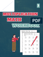 Multiplication Math Workbook, Level 3
