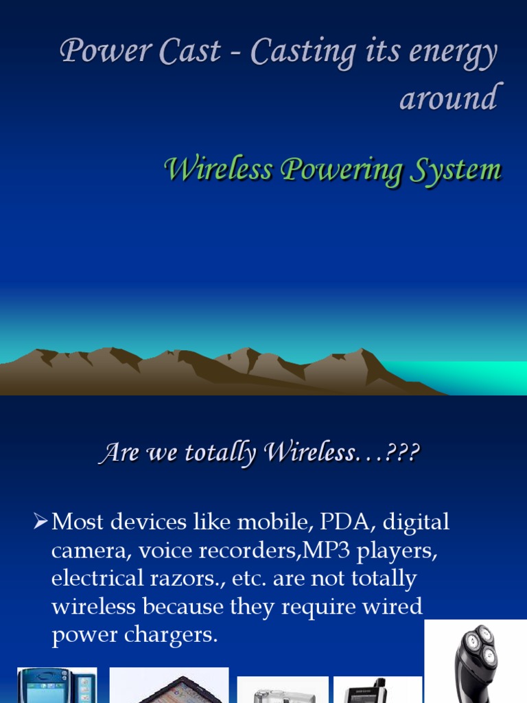 Wireless Powering System PDF Battery Charger Radio Frequency