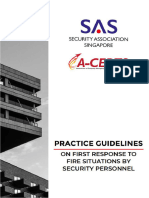 Practice Guidelines On First Response To Fire Situations by Security Personnel